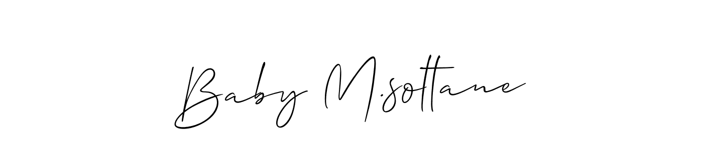 The best way (Allison_Script) to make a short signature is to pick only two or three words in your name. The name Baby M.soltane include a total of six letters. For converting this name. Baby M.soltane signature style 2 images and pictures png
