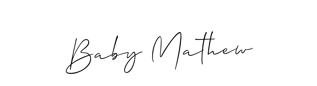 How to Draw Baby Mathew signature style? Allison_Script is a latest design signature styles for name Baby Mathew. Baby Mathew signature style 2 images and pictures png