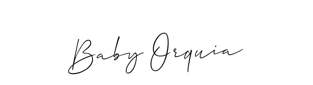 Best and Professional Signature Style for Baby Orquia. Allison_Script Best Signature Style Collection. Baby Orquia signature style 2 images and pictures png