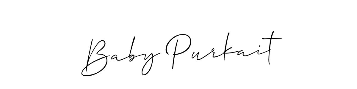 Similarly Allison_Script is the best handwritten signature design. Signature creator online .You can use it as an online autograph creator for name Baby Purkait. Baby Purkait signature style 2 images and pictures png