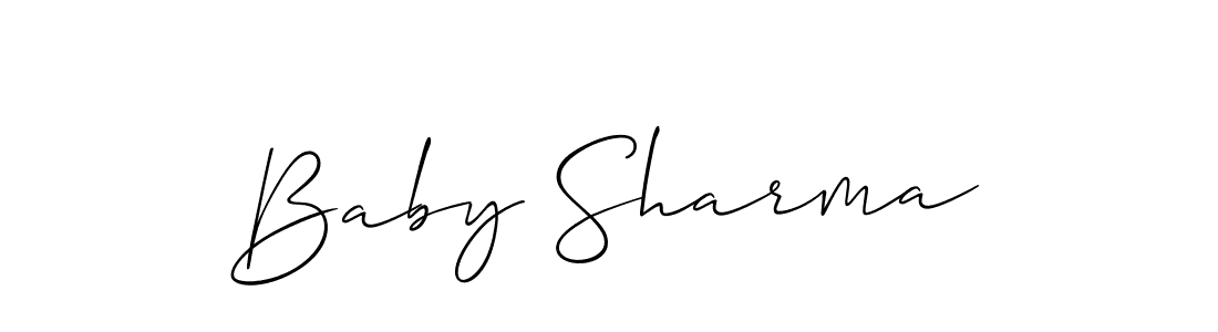 Best and Professional Signature Style for Baby Sharma. Allison_Script Best Signature Style Collection. Baby Sharma signature style 2 images and pictures png