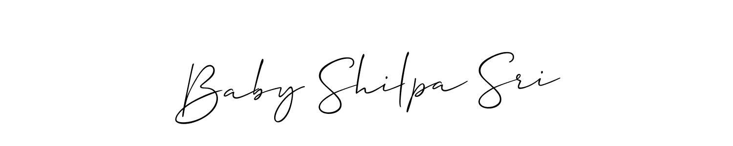 Also You can easily find your signature by using the search form. We will create Baby Shilpa Sri name handwritten signature images for you free of cost using Allison_Script sign style. Baby Shilpa Sri signature style 2 images and pictures png