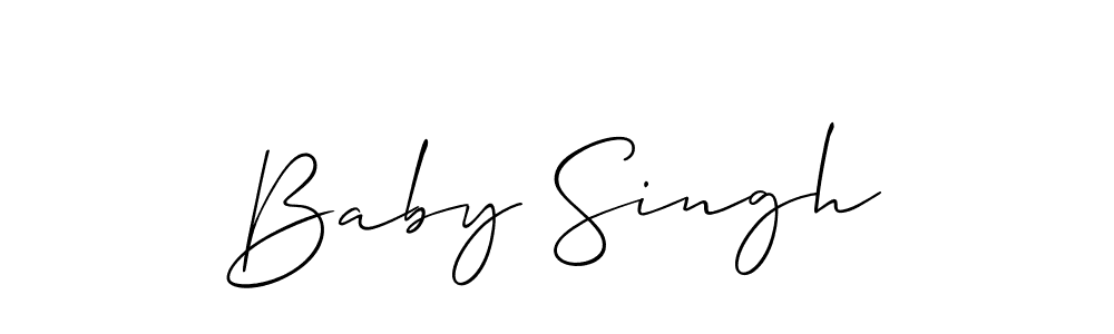 It looks lik you need a new signature style for name Baby Singh. Design unique handwritten (Allison_Script) signature with our free signature maker in just a few clicks. Baby Singh signature style 2 images and pictures png