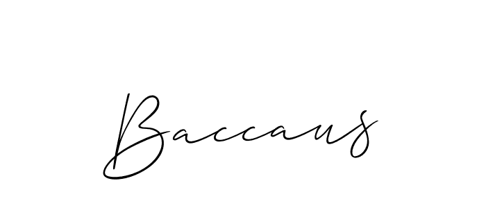 Also we have Baccaus name is the best signature style. Create professional handwritten signature collection using Allison_Script autograph style. Baccaus signature style 2 images and pictures png