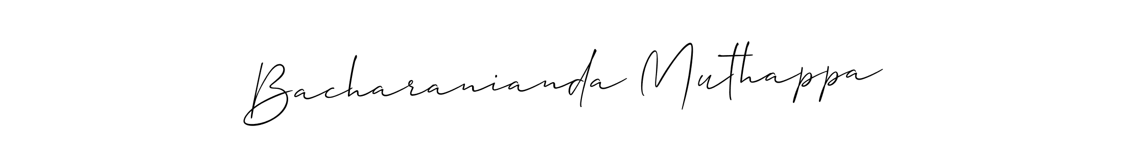 Best and Professional Signature Style for Bacharanianda Muthappa. Allison_Script Best Signature Style Collection. Bacharanianda Muthappa signature style 2 images and pictures png