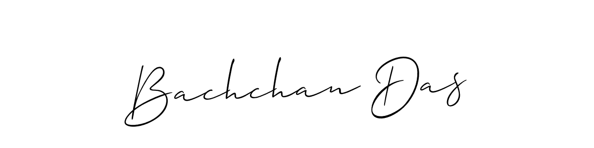 It looks lik you need a new signature style for name Bachchan Das. Design unique handwritten (Allison_Script) signature with our free signature maker in just a few clicks. Bachchan Das signature style 2 images and pictures png