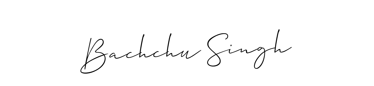 How to Draw Bachchu Singh signature style? Allison_Script is a latest design signature styles for name Bachchu Singh. Bachchu Singh signature style 2 images and pictures png