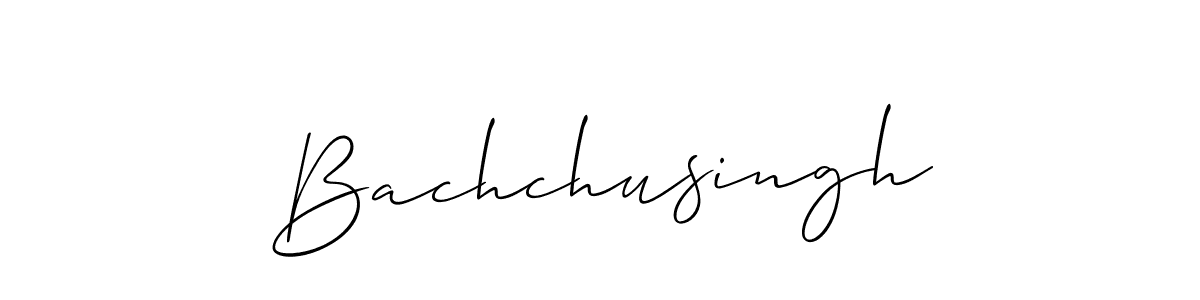 Use a signature maker to create a handwritten signature online. With this signature software, you can design (Allison_Script) your own signature for name Bachchusingh. Bachchusingh signature style 2 images and pictures png