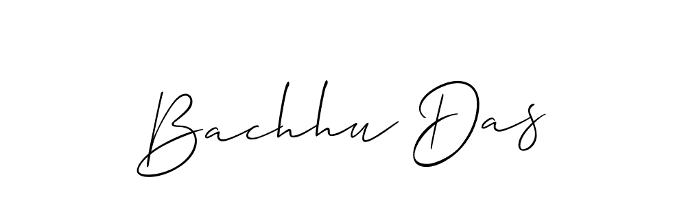 Also we have Bachhu Das name is the best signature style. Create professional handwritten signature collection using Allison_Script autograph style. Bachhu Das signature style 2 images and pictures png