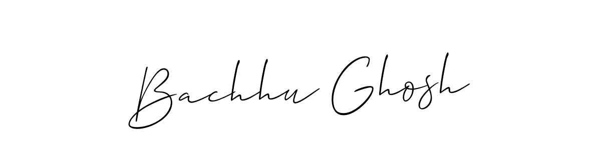 How to Draw Bachhu Ghosh signature style? Allison_Script is a latest design signature styles for name Bachhu Ghosh. Bachhu Ghosh signature style 2 images and pictures png