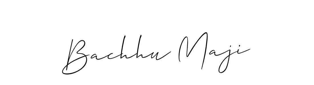 You should practise on your own different ways (Allison_Script) to write your name (Bachhu Maji) in signature. don't let someone else do it for you. Bachhu Maji signature style 2 images and pictures png