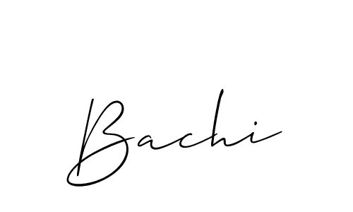 Bachi stylish signature style. Best Handwritten Sign (Allison_Script) for my name. Handwritten Signature Collection Ideas for my name Bachi. Bachi signature style 2 images and pictures png