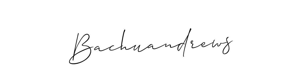How to Draw Bachuandrews signature style? Allison_Script is a latest design signature styles for name Bachuandrews. Bachuandrews signature style 2 images and pictures png