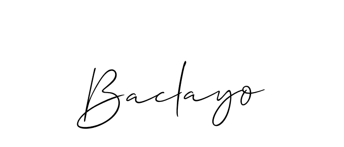 Similarly Allison_Script is the best handwritten signature design. Signature creator online .You can use it as an online autograph creator for name Baclayo. Baclayo signature style 2 images and pictures png