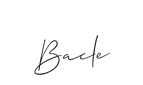 Make a short Bacle signature style. Manage your documents anywhere anytime using Allison_Script. Create and add eSignatures, submit forms, share and send files easily. Bacle signature style 2 images and pictures png