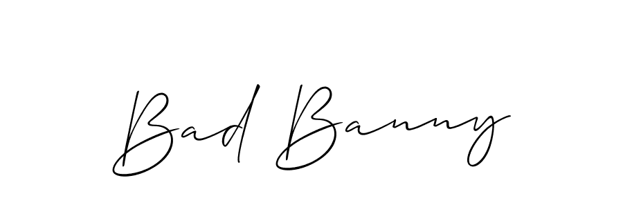 Bad Banny stylish signature style. Best Handwritten Sign (Allison_Script) for my name. Handwritten Signature Collection Ideas for my name Bad Banny. Bad Banny signature style 2 images and pictures png