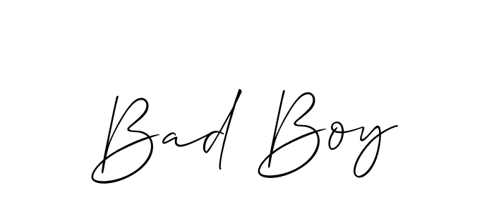 Allison_Script is a professional signature style that is perfect for those who want to add a touch of class to their signature. It is also a great choice for those who want to make their signature more unique. Get Bad Boy name to fancy signature for free. Bad Boy signature style 2 images and pictures png