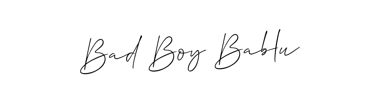 Check out images of Autograph of Bad Boy Bablu name. Actor Bad Boy Bablu Signature Style. Allison_Script is a professional sign style online. Bad Boy Bablu signature style 2 images and pictures png