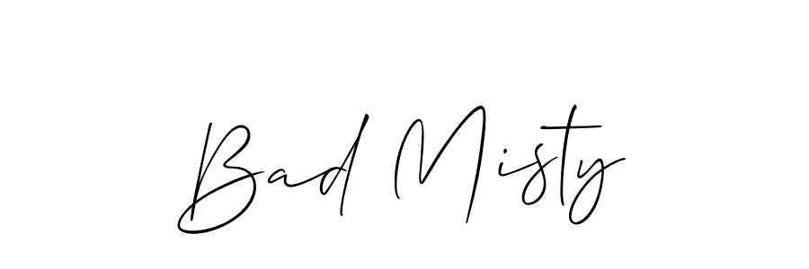 Also we have Bad Misty name is the best signature style. Create professional handwritten signature collection using Allison_Script autograph style. Bad Misty signature style 2 images and pictures png