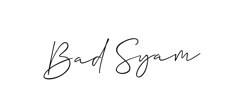 This is the best signature style for the Bad Syam name. Also you like these signature font (Allison_Script). Mix name signature. Bad Syam signature style 2 images and pictures png