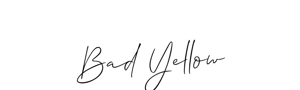 This is the best signature style for the Bad Yellow name. Also you like these signature font (Allison_Script). Mix name signature. Bad Yellow signature style 2 images and pictures png