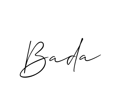Also You can easily find your signature by using the search form. We will create Bada name handwritten signature images for you free of cost using Allison_Script sign style. Bada signature style 2 images and pictures png