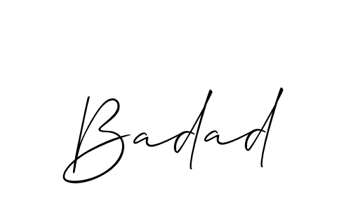 Create a beautiful signature design for name Badad. With this signature (Allison_Script) fonts, you can make a handwritten signature for free. Badad signature style 2 images and pictures png