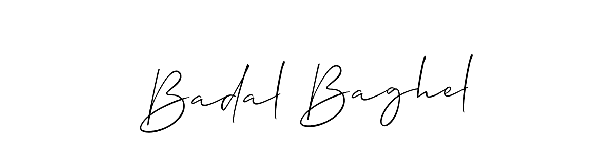 Best and Professional Signature Style for Badal Baghel. Allison_Script Best Signature Style Collection. Badal Baghel signature style 2 images and pictures png