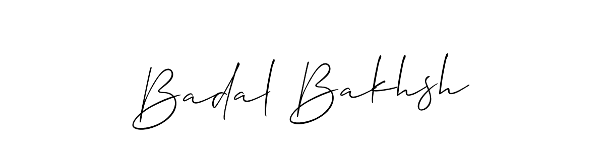 It looks lik you need a new signature style for name Badal Bakhsh. Design unique handwritten (Allison_Script) signature with our free signature maker in just a few clicks. Badal Bakhsh signature style 2 images and pictures png
