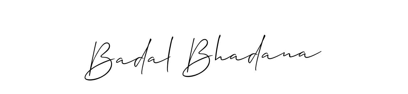 This is the best signature style for the Badal Bhadana name. Also you like these signature font (Allison_Script). Mix name signature. Badal Bhadana signature style 2 images and pictures png