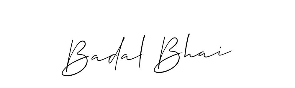 Make a beautiful signature design for name Badal Bhai. Use this online signature maker to create a handwritten signature for free. Badal Bhai signature style 2 images and pictures png