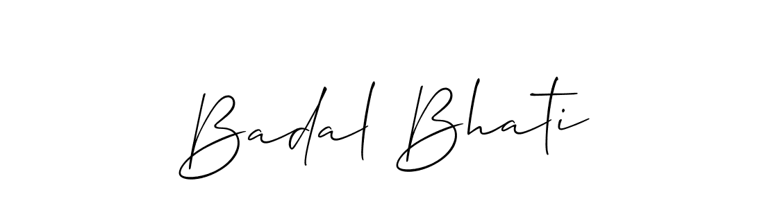 Also we have Badal Bhati name is the best signature style. Create professional handwritten signature collection using Allison_Script autograph style. Badal Bhati signature style 2 images and pictures png