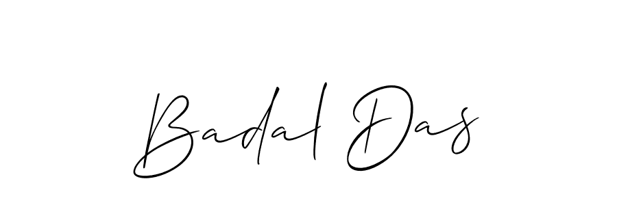 You should practise on your own different ways (Allison_Script) to write your name (Badal Das) in signature. don't let someone else do it for you. Badal Das signature style 2 images and pictures png