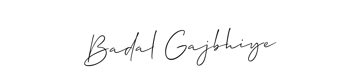You should practise on your own different ways (Allison_Script) to write your name (Badal Gajbhiye) in signature. don't let someone else do it for you. Badal Gajbhiye signature style 2 images and pictures png