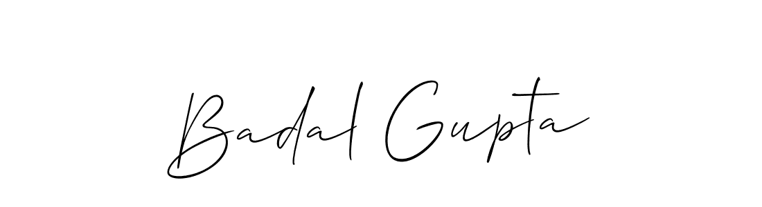 How to make Badal Gupta name signature. Use Allison_Script style for creating short signs online. This is the latest handwritten sign. Badal Gupta signature style 2 images and pictures png