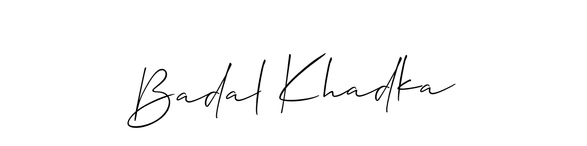 Make a short Badal Khadka signature style. Manage your documents anywhere anytime using Allison_Script. Create and add eSignatures, submit forms, share and send files easily. Badal Khadka signature style 2 images and pictures png