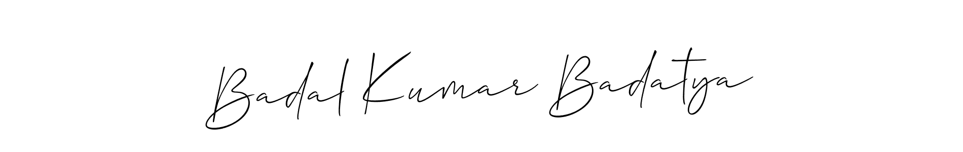 How to make Badal Kumar Badatya signature? Allison_Script is a professional autograph style. Create handwritten signature for Badal Kumar Badatya name. Badal Kumar Badatya signature style 2 images and pictures png