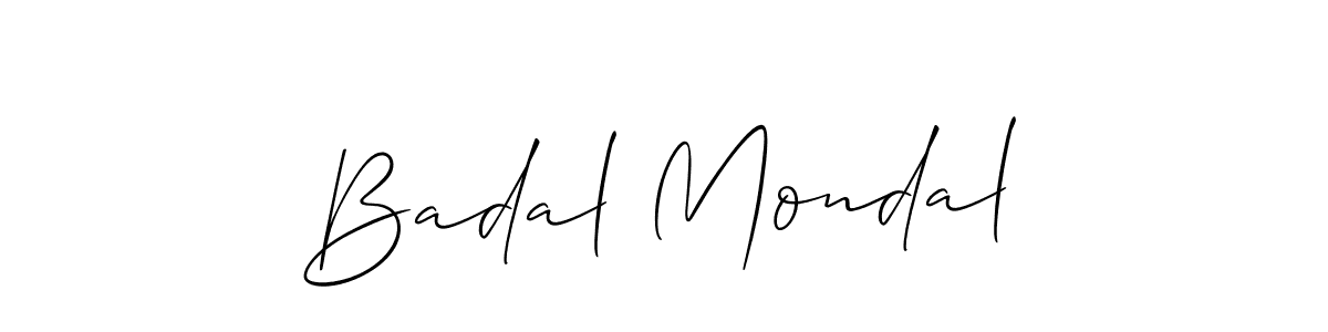 It looks lik you need a new signature style for name Badal Mondal. Design unique handwritten (Allison_Script) signature with our free signature maker in just a few clicks. Badal Mondal signature style 2 images and pictures png