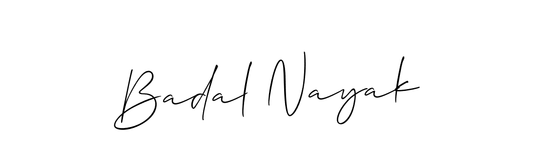 How to Draw Badal Nayak signature style? Allison_Script is a latest design signature styles for name Badal Nayak. Badal Nayak signature style 2 images and pictures png