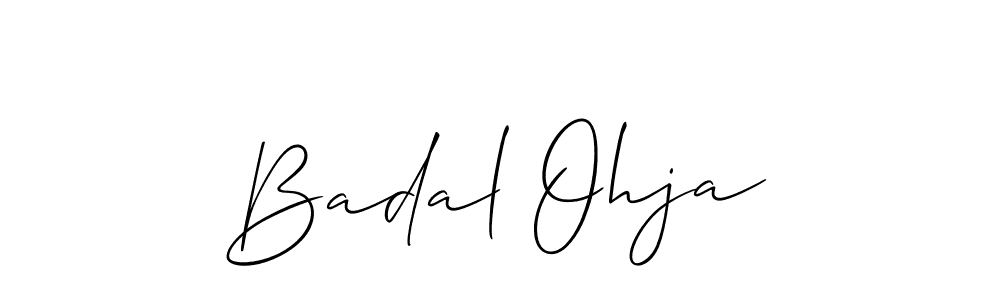 Make a beautiful signature design for name Badal Ohja. With this signature (Allison_Script) style, you can create a handwritten signature for free. Badal Ohja signature style 2 images and pictures png