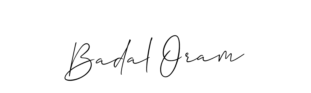 Similarly Allison_Script is the best handwritten signature design. Signature creator online .You can use it as an online autograph creator for name Badal Oram. Badal Oram signature style 2 images and pictures png