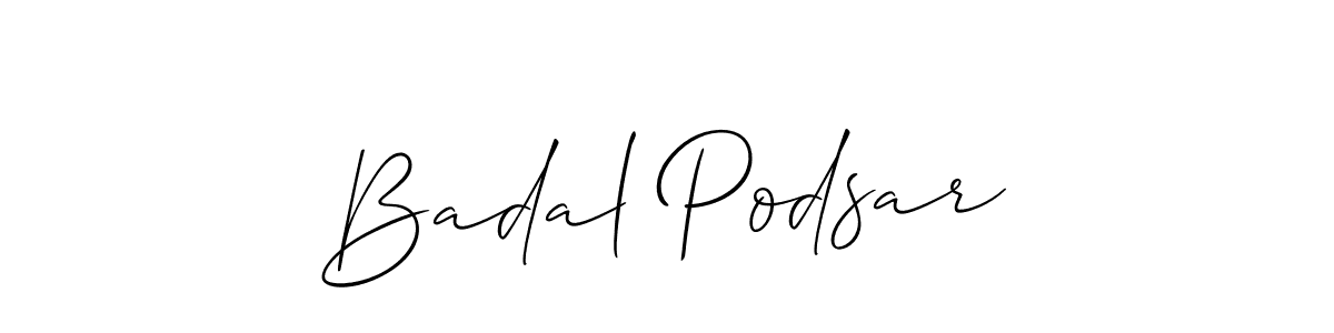 Once you've used our free online signature maker to create your best signature Allison_Script style, it's time to enjoy all of the benefits that Badal Podsar name signing documents. Badal Podsar signature style 2 images and pictures png