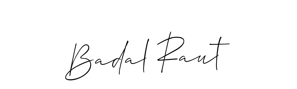 Use a signature maker to create a handwritten signature online. With this signature software, you can design (Allison_Script) your own signature for name Badal Raut. Badal Raut signature style 2 images and pictures png