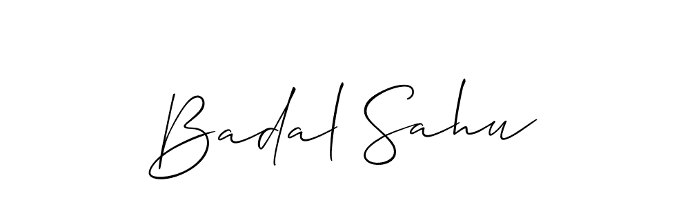 The best way (Allison_Script) to make a short signature is to pick only two or three words in your name. The name Badal Sahu include a total of six letters. For converting this name. Badal Sahu signature style 2 images and pictures png