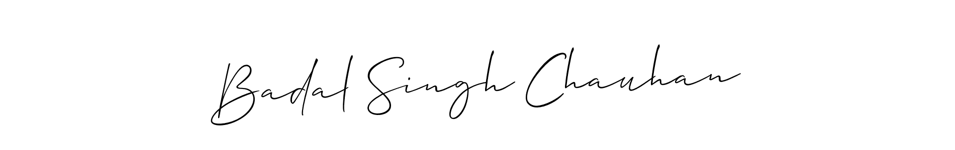 Create a beautiful signature design for name Badal Singh Chauhan. With this signature (Allison_Script) fonts, you can make a handwritten signature for free. Badal Singh Chauhan signature style 2 images and pictures png