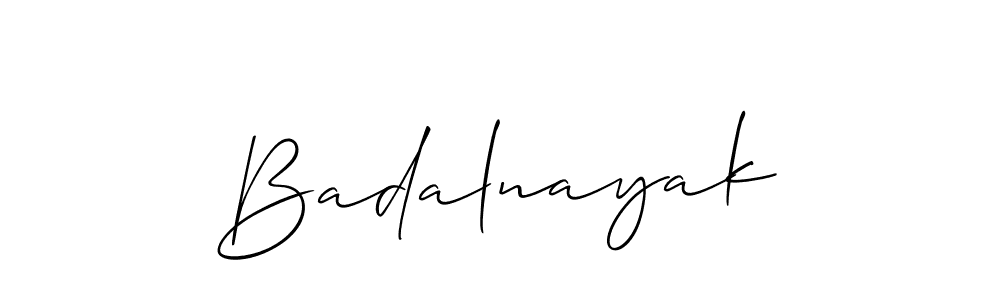 The best way (Allison_Script) to make a short signature is to pick only two or three words in your name. The name Badalnayak include a total of six letters. For converting this name. Badalnayak signature style 2 images and pictures png