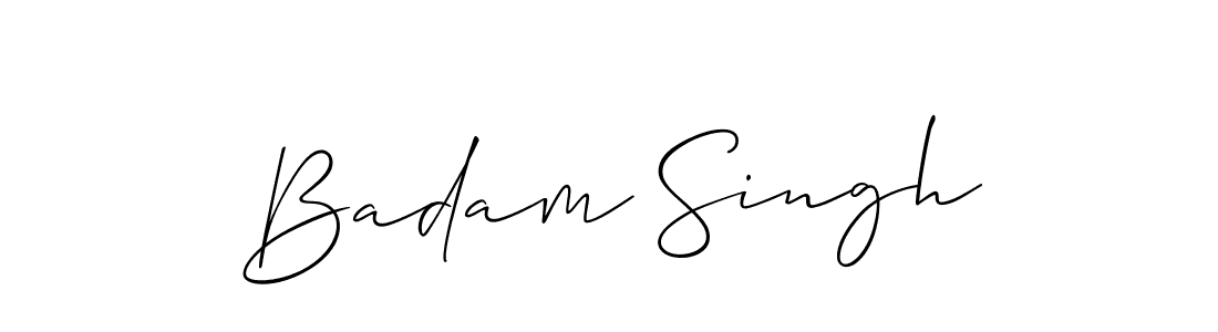 Use a signature maker to create a handwritten signature online. With this signature software, you can design (Allison_Script) your own signature for name Badam Singh. Badam Singh signature style 2 images and pictures png