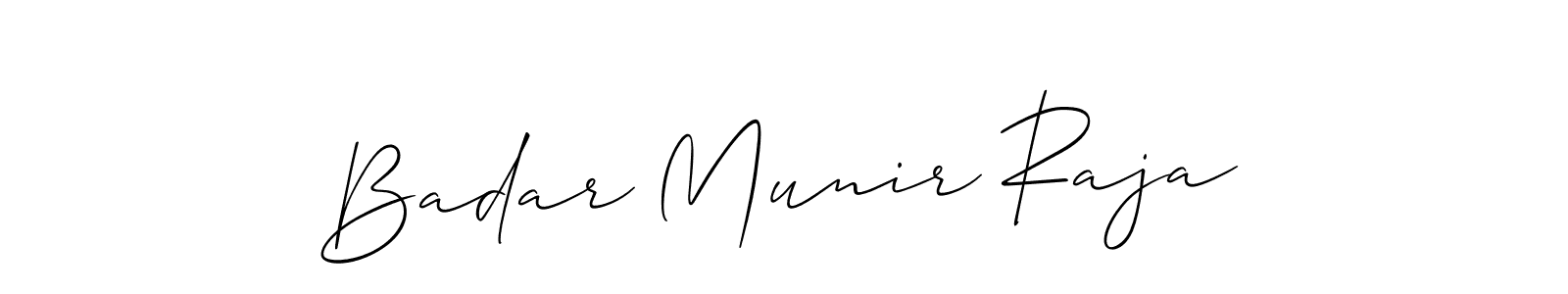 Create a beautiful signature design for name Badar Munir Raja. With this signature (Allison_Script) fonts, you can make a handwritten signature for free. Badar Munir Raja signature style 2 images and pictures png