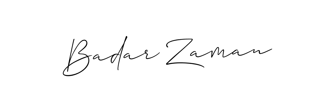 if you are searching for the best signature style for your name Badar Zaman. so please give up your signature search. here we have designed multiple signature styles  using Allison_Script. Badar Zaman signature style 2 images and pictures png
