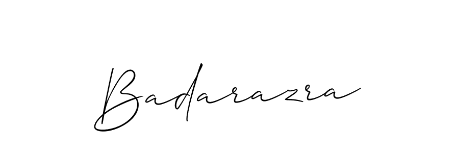 Design your own signature with our free online signature maker. With this signature software, you can create a handwritten (Allison_Script) signature for name Badarazra. Badarazra signature style 2 images and pictures png